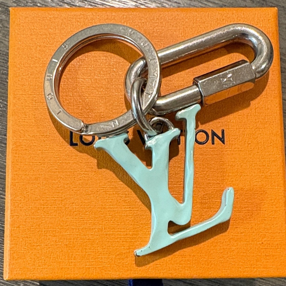 Louis Vuitton Blue LV Keychain